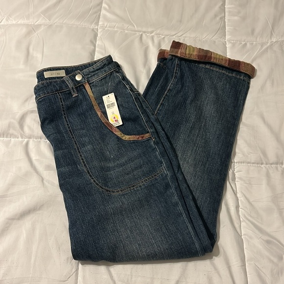 Anthropologie Pilcrow Denim Jeans Side Zip Jeans Vintage style - Picture 9 of 9